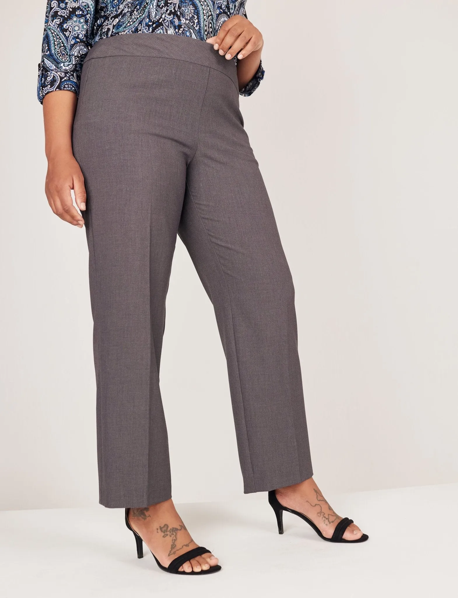 Roz & Ali Secret Agent Pull On Tummy Control Pants - Plus