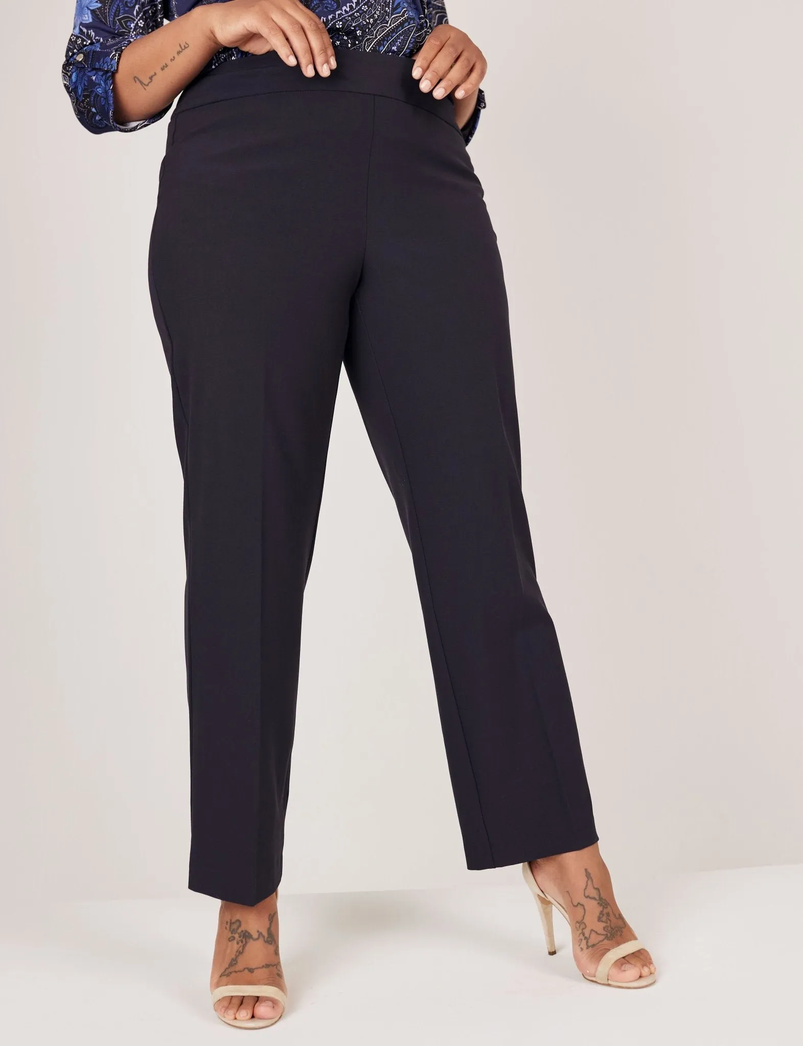 Roz & Ali Secret Agent Pull On Tummy Control Pants - Plus