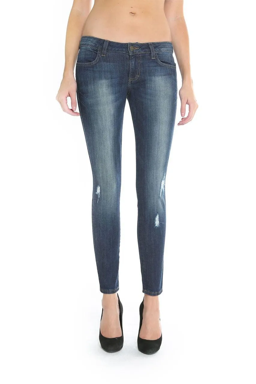 Siwy Denim - 'Hannah In Odyssey' - Distressed Blue Skinny Jeans