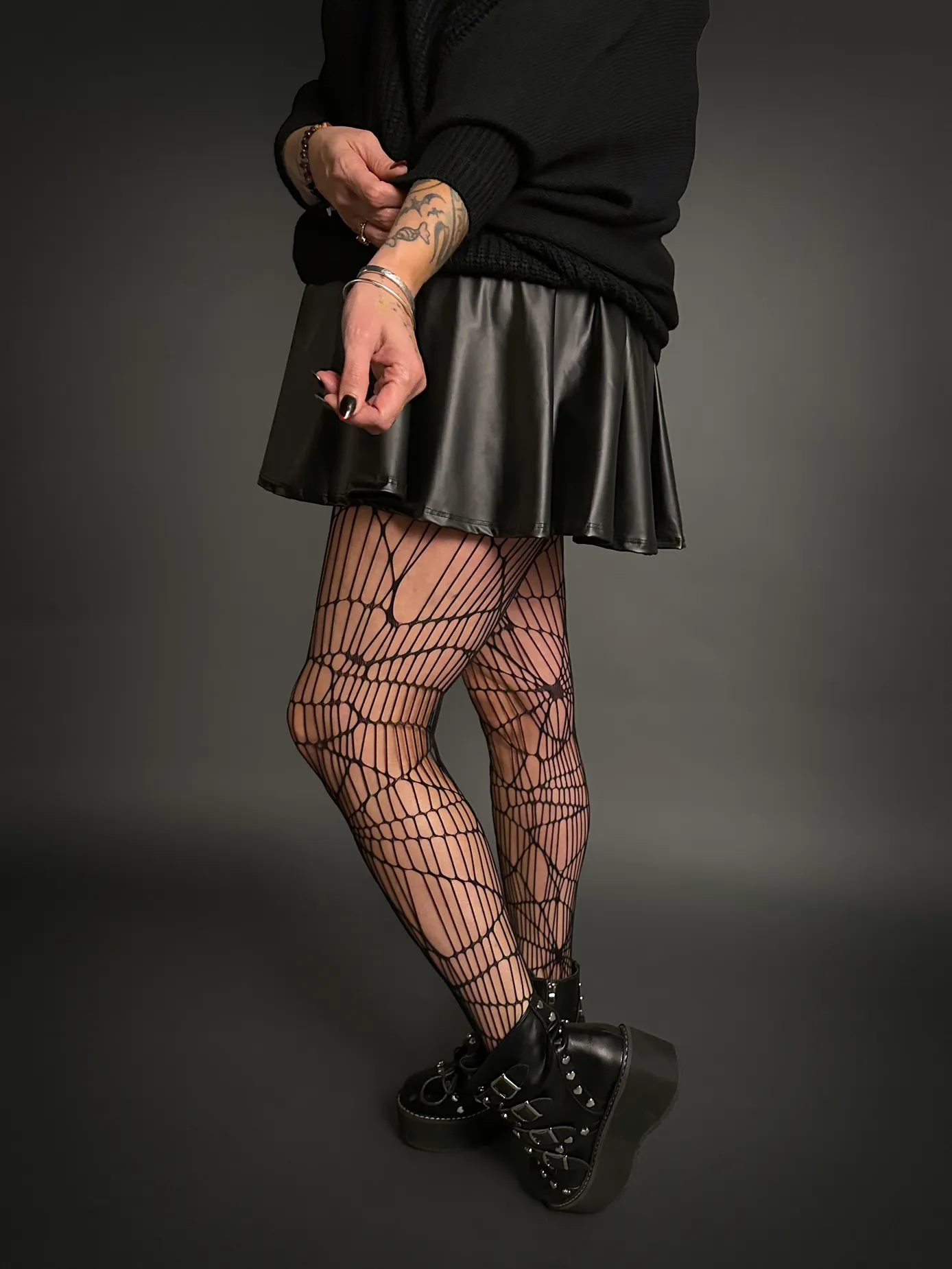 Spider Web High Quality Fishnet Tights by Pamela Mann Made in Italy