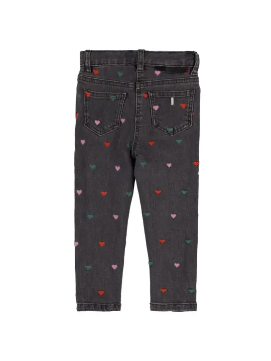 Stella McCartney Kids   Organic cotton denim jeans w/ hearts 