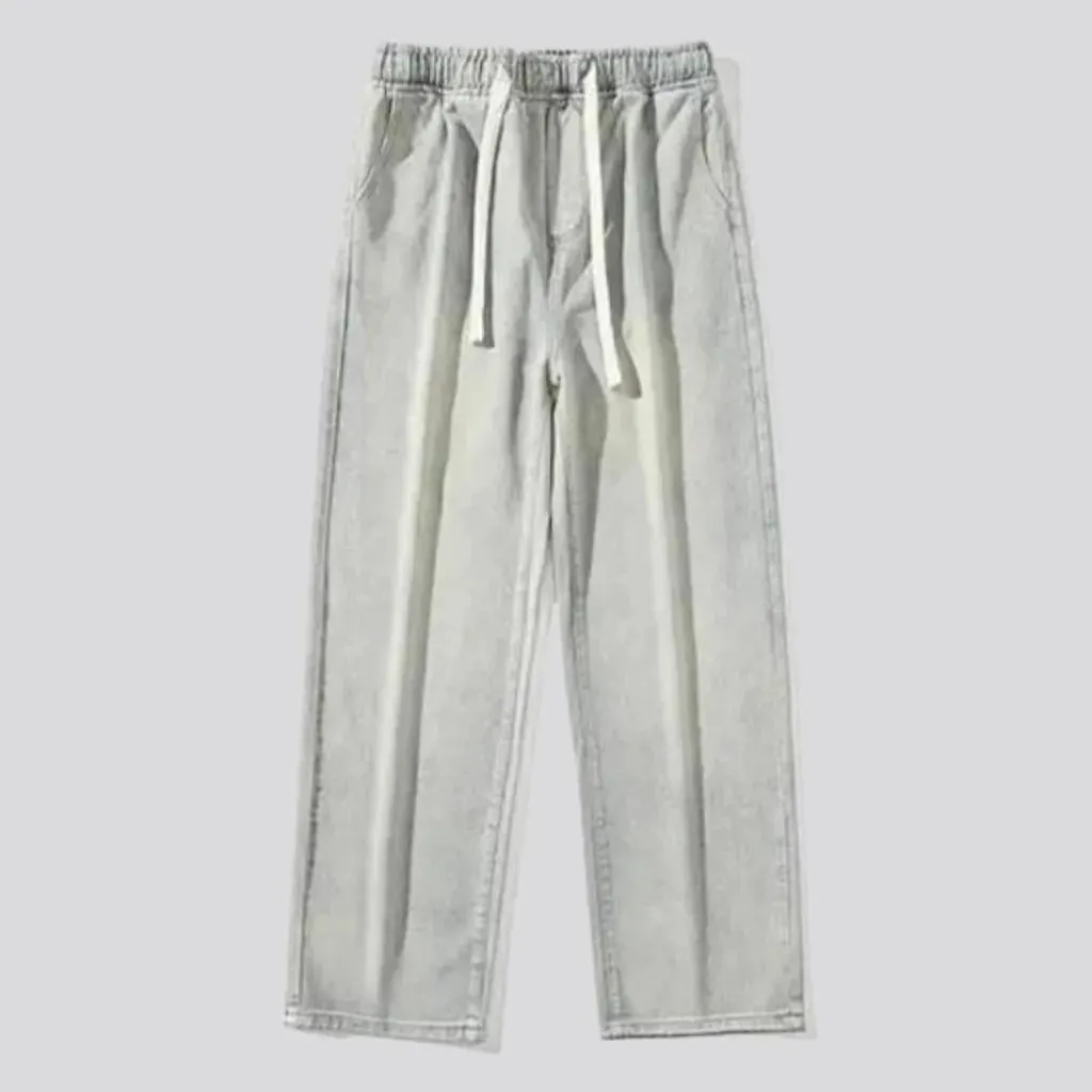 Stonewashed baggy jeans
 for men