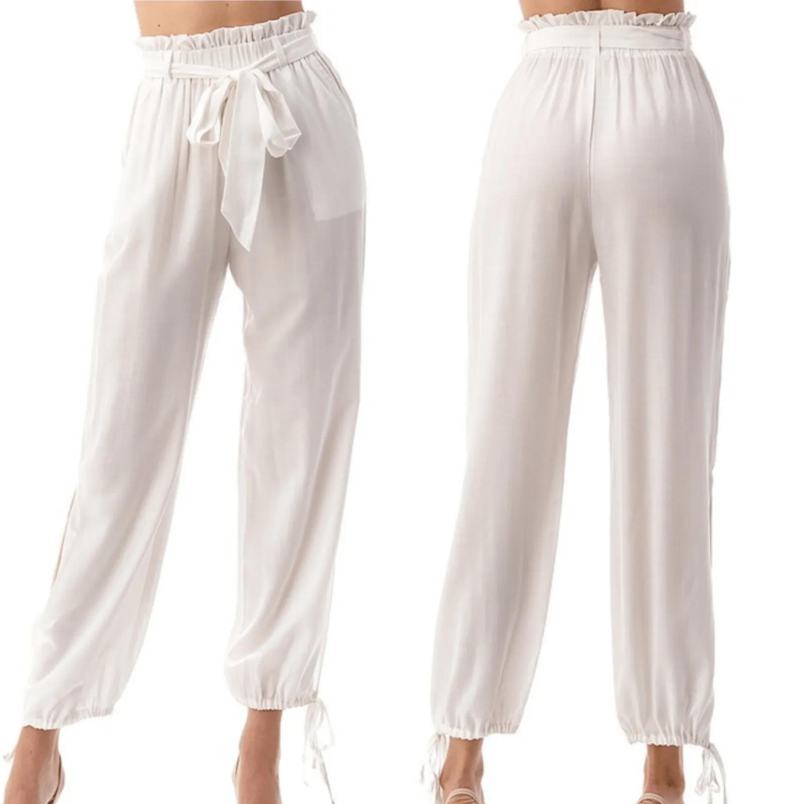 Taylor High Waist Pants (Off white)