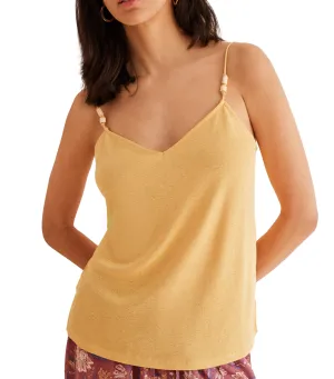 Texture Tank Top Yellow