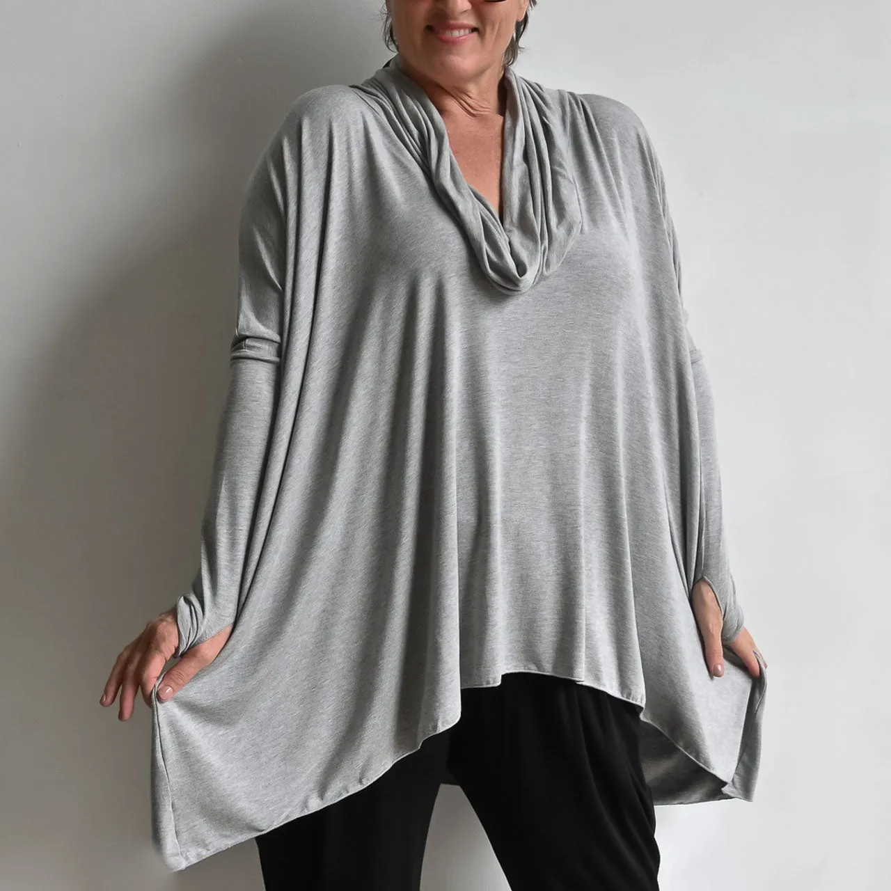 The Glider Poncho Tee in Bamboo