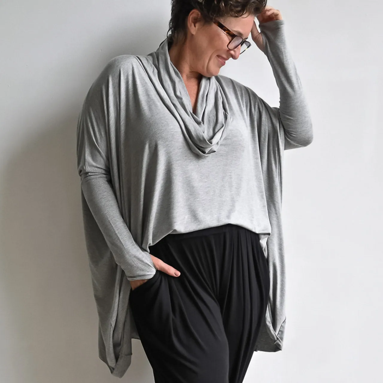 The Glider Poncho Tee in Bamboo