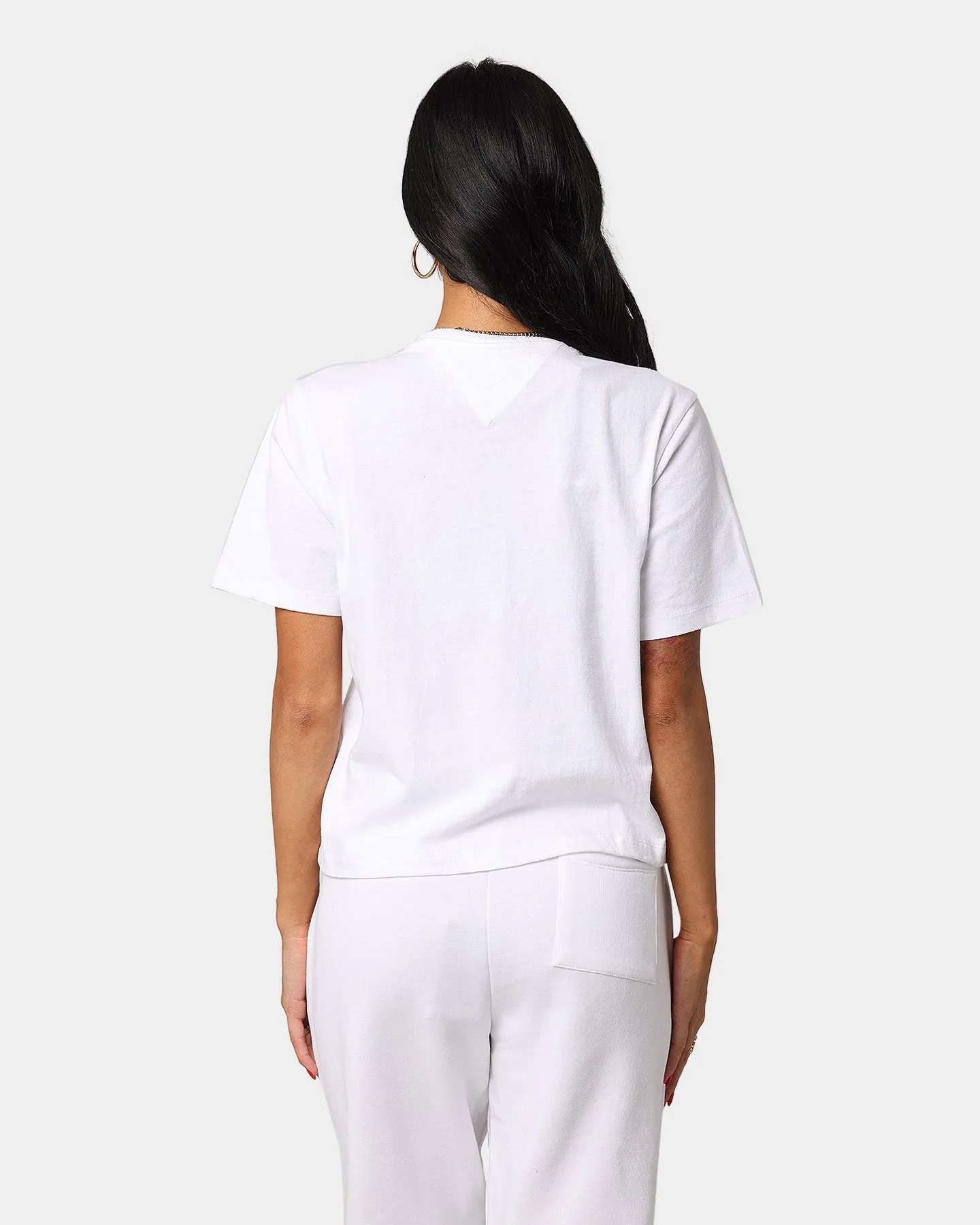 Tommy Jeans Women's Cropped Fit Logo T-Shirt White