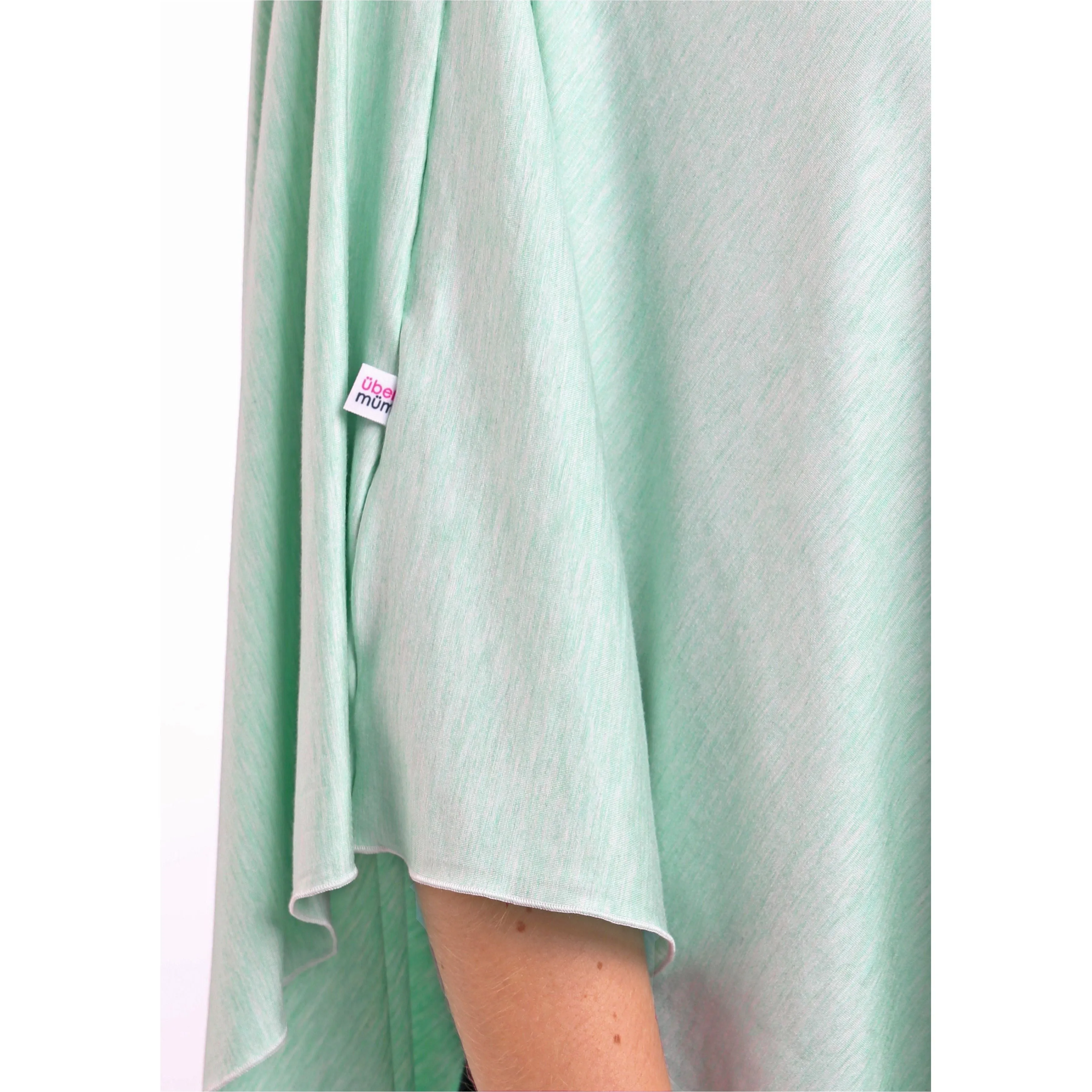 UberMums Mint Mist Nursing Poncho - Modal Spandex