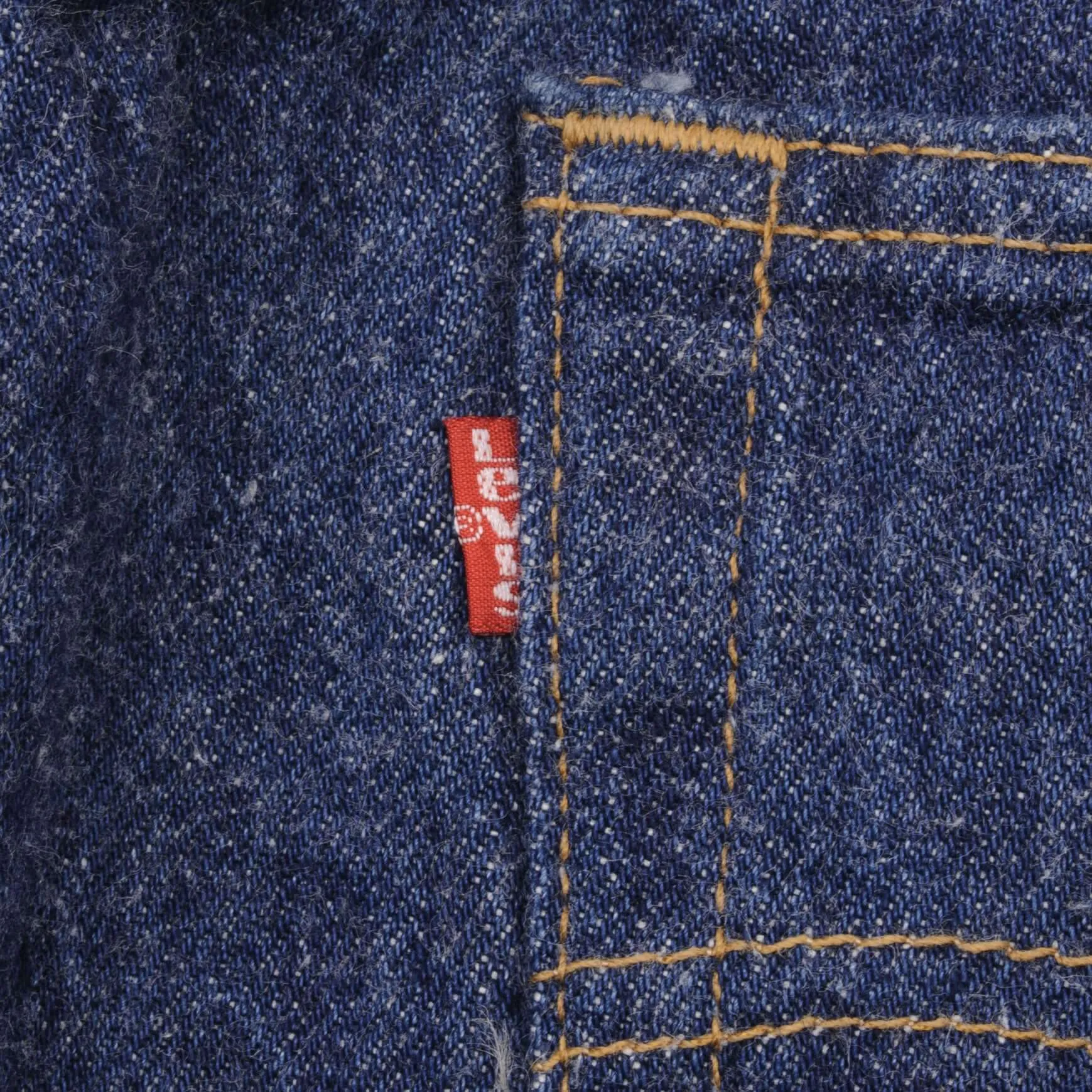 VINTAGE LEVIS 501 JEANS INDIGO 1980S SIZE W35 L30 MADE IN USA