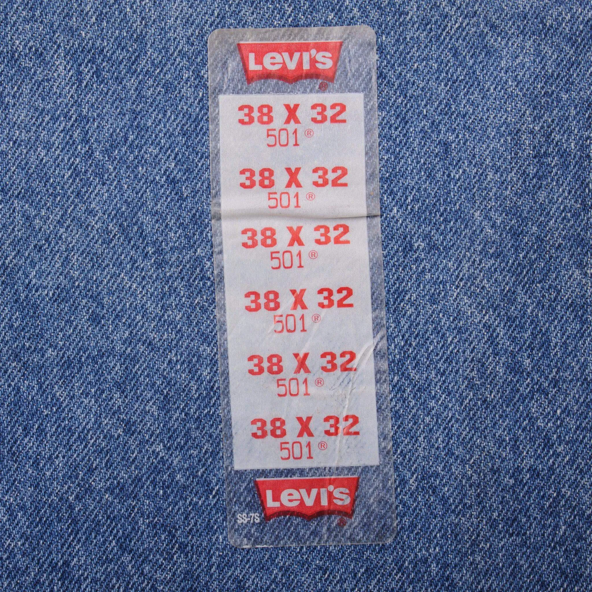 VINTAGE LEVIS 501 PRESHRUNK JEANS 1993 SIZE 38X32 W38 L32 MADE IN USA DEADSTOCK