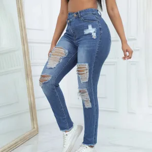 Vintage Oversized Distressed Skinny Jeans