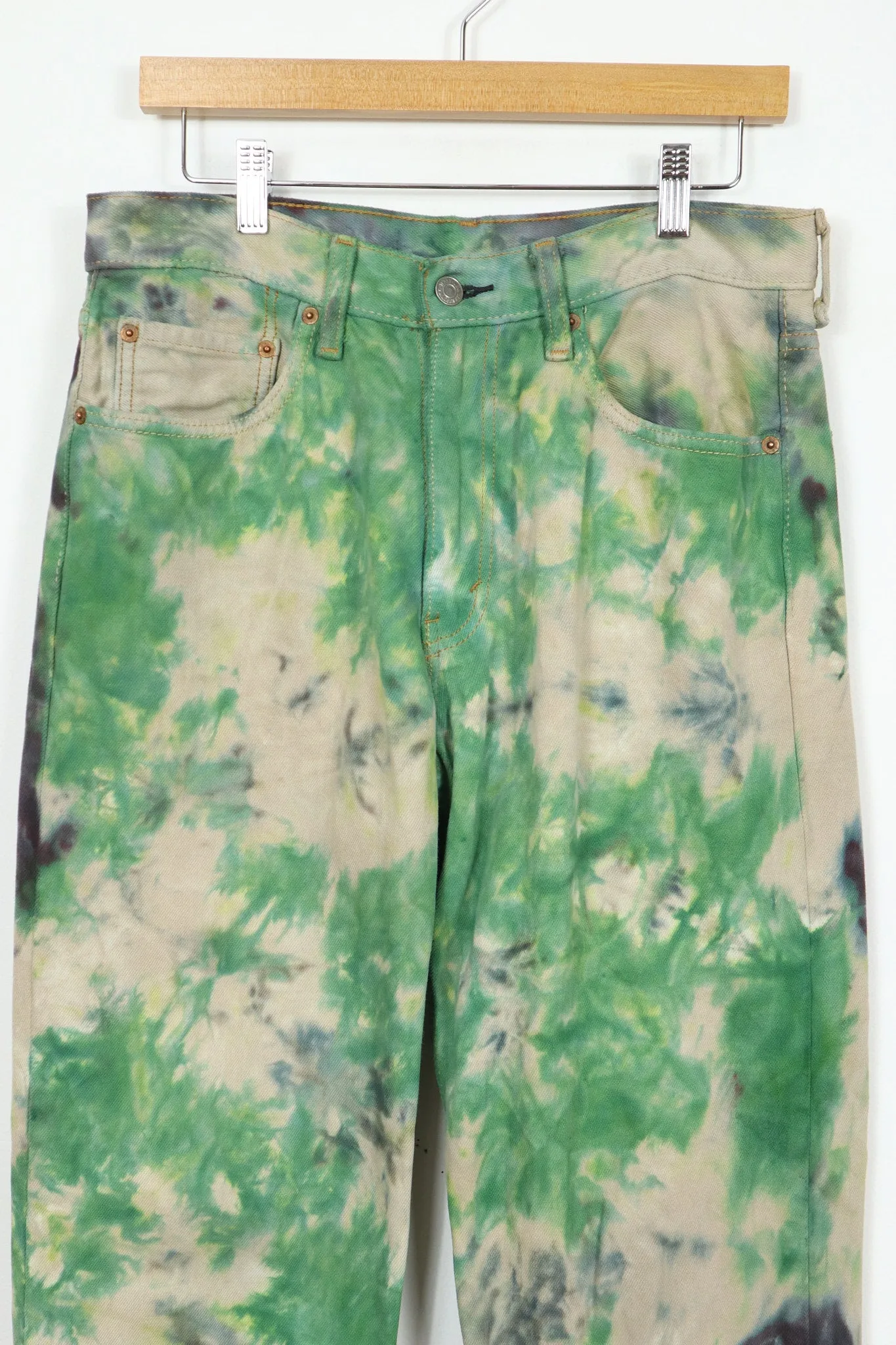 Vintage Reworked Levi's Camo Dyed Loose Fit Jean 01