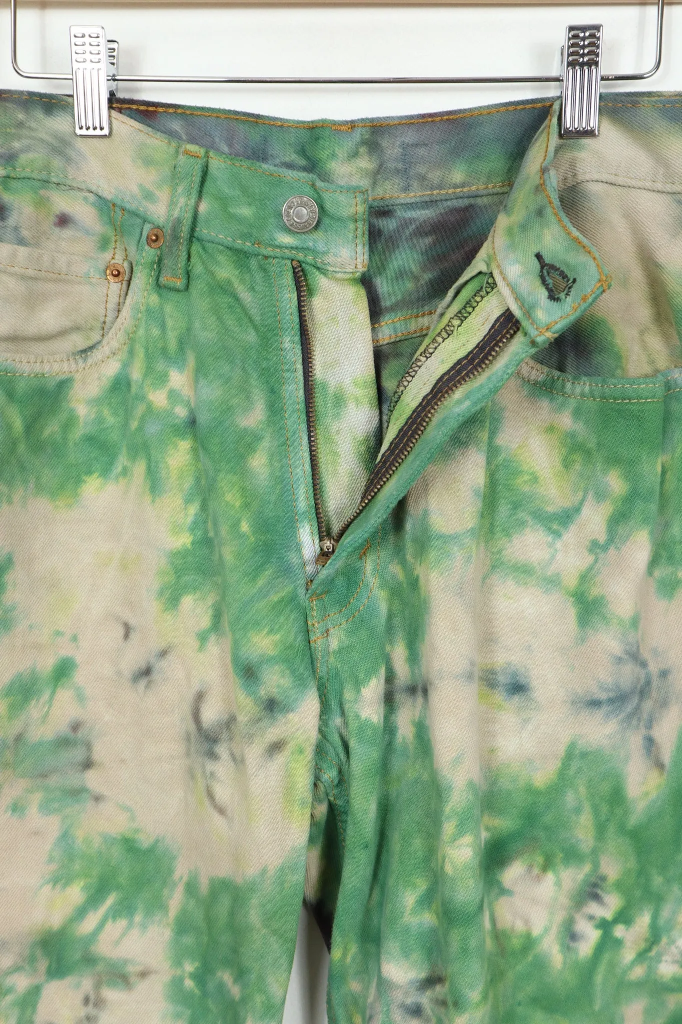 Vintage Reworked Levi's Camo Dyed Loose Fit Jean 01