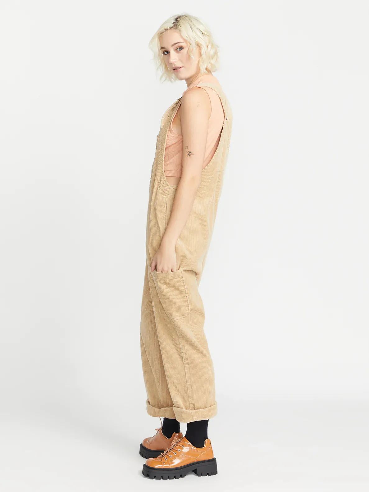 Volcom Stone Street Overalls - Khaki