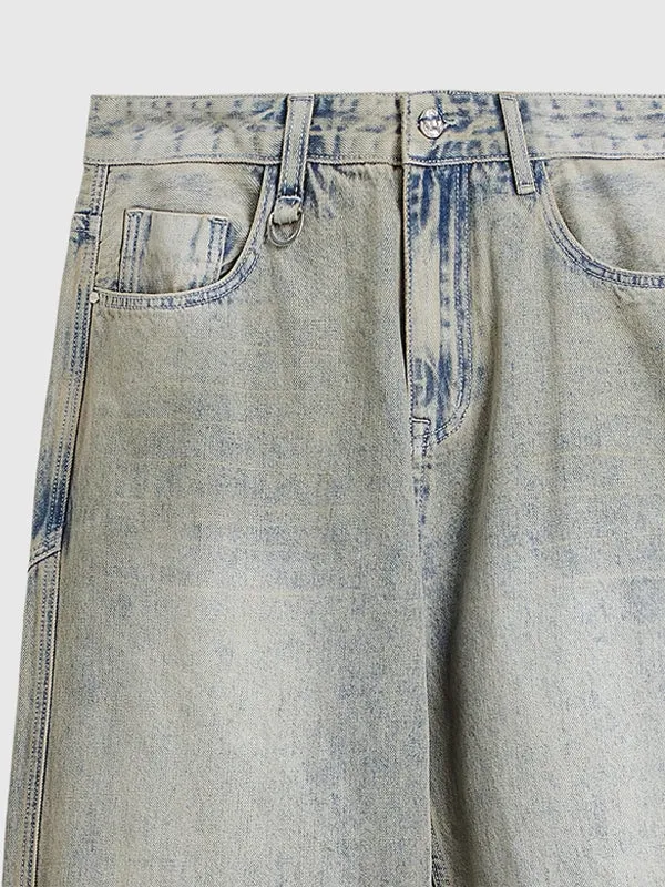 Washed Wide Leg Jeans