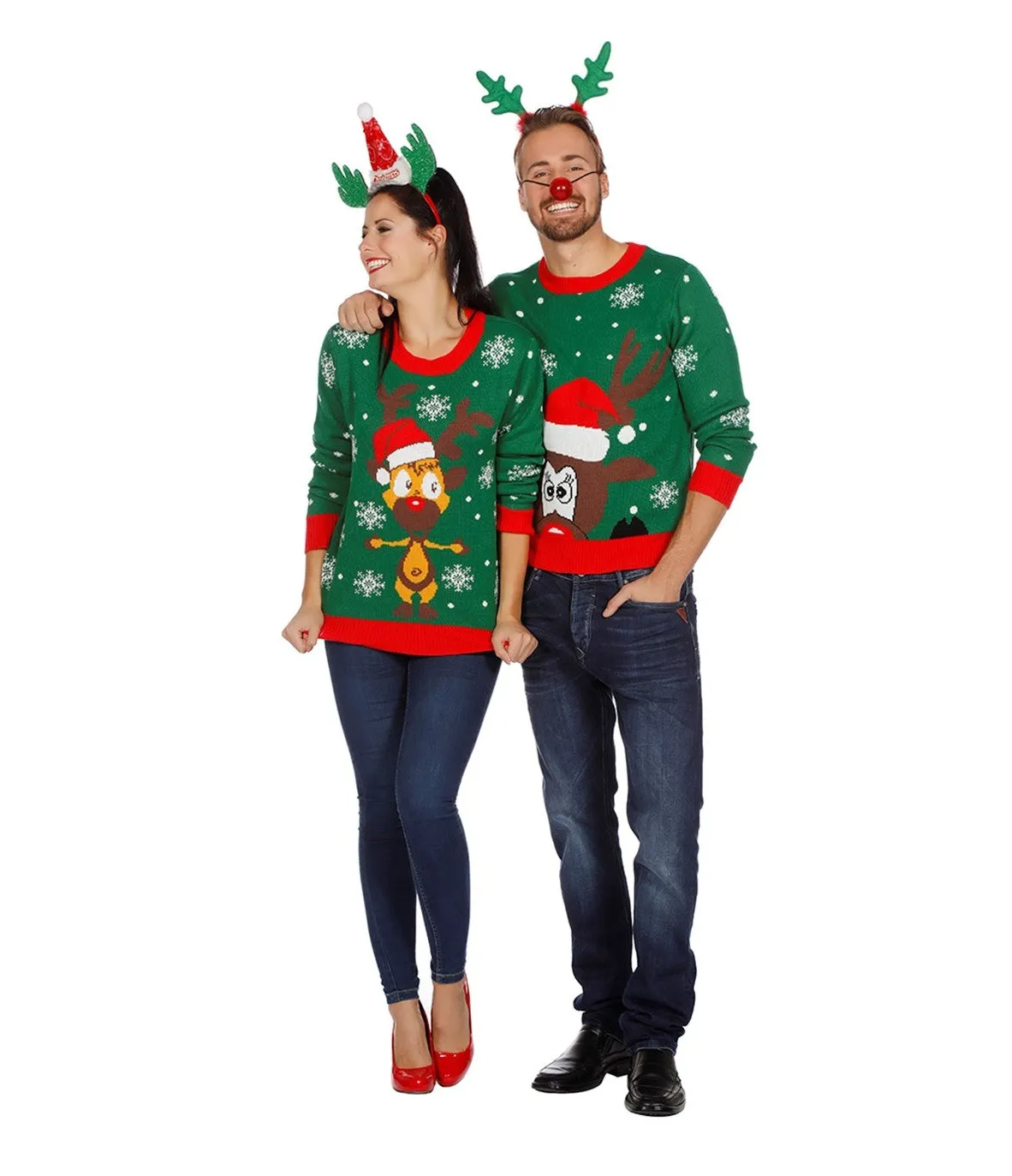 Weihnachtspulli Rudolf Red Nose Unisex