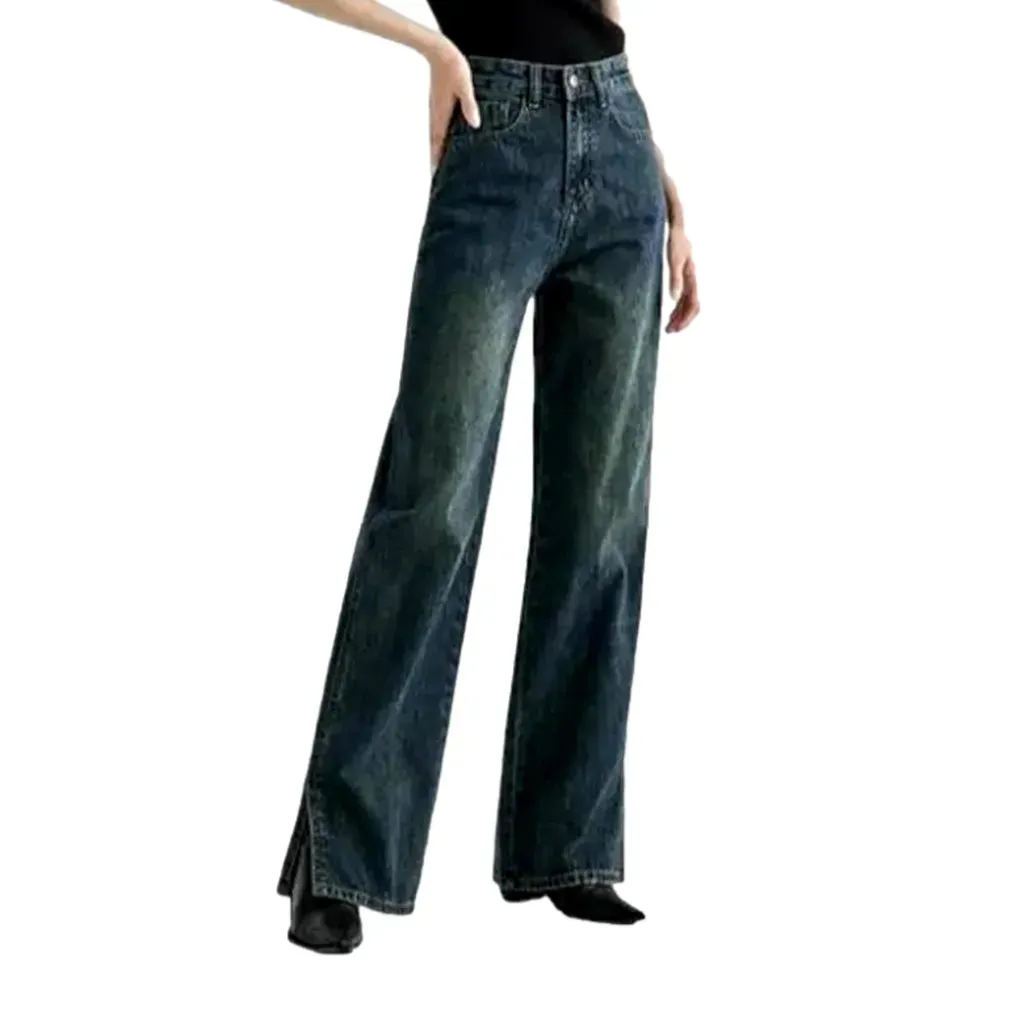 Wide-leg vintage jeans for ladies