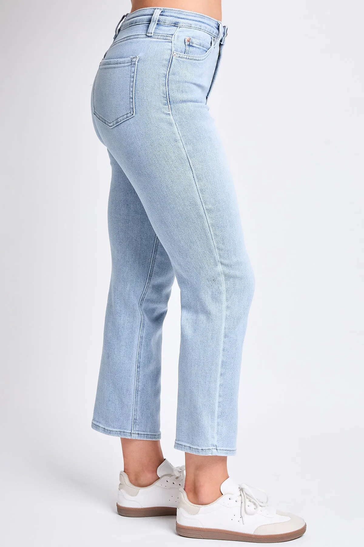 Women's High Rise Vintage Stretch Straight Leg Jeans