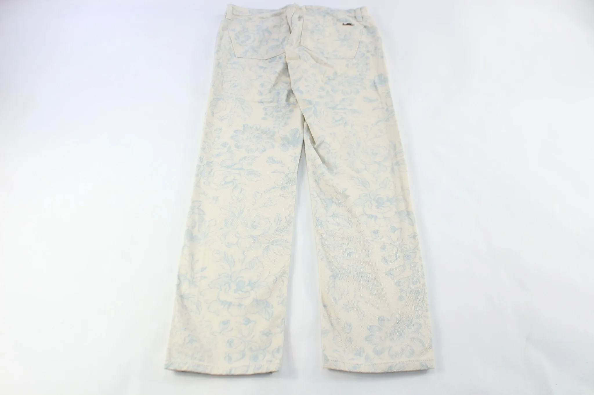 Women's Ralph Lauren White Floral Denim Jeans