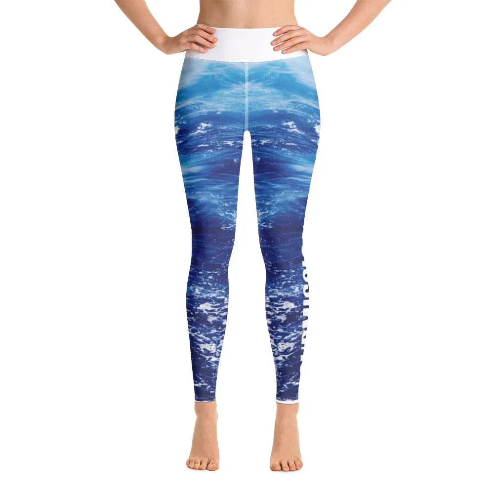 Wonderful Waves ~ High-Waist Leggings *