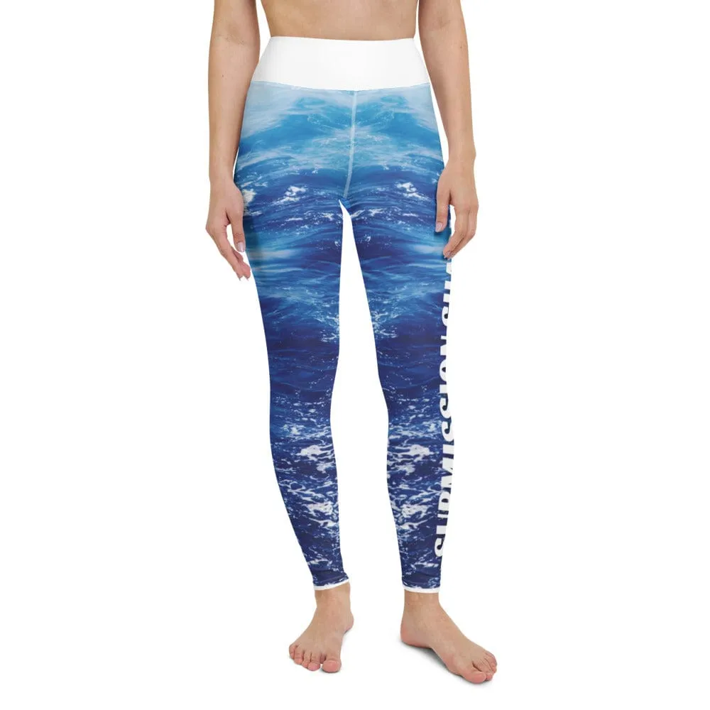 Wonderful Waves ~ High-Waist Leggings *