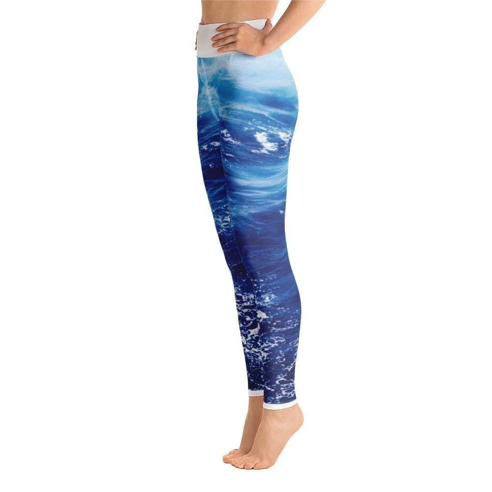 Wonderful Waves ~ High-Waist Leggings *