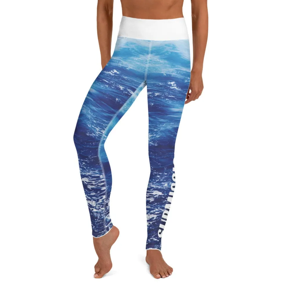 Wonderful Waves ~ High-Waist Leggings *