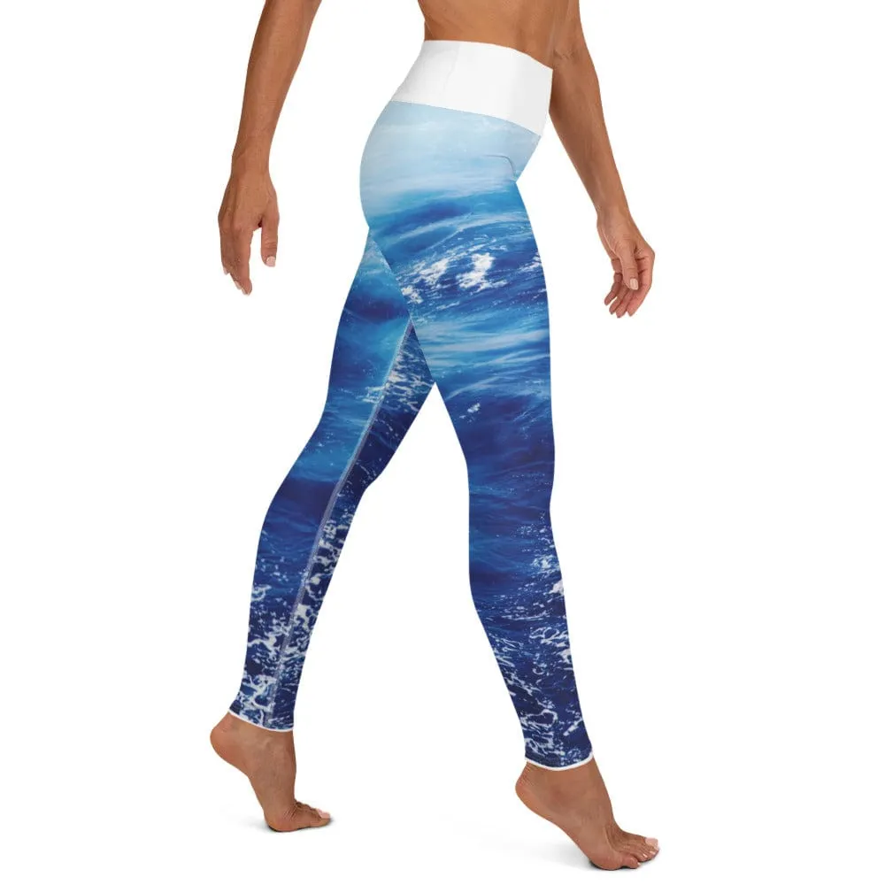 Wonderful Waves ~ High-Waist Leggings *